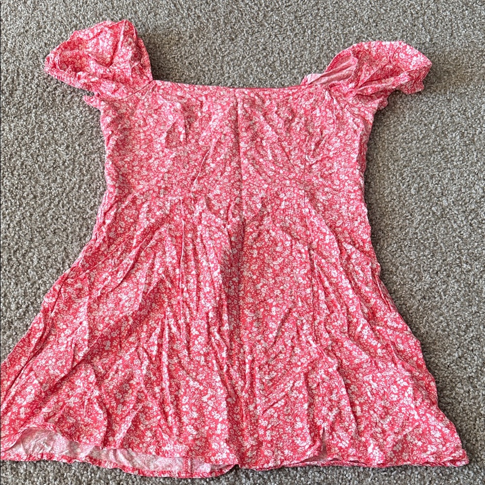 Francesca's Collections Pink Floral Dress